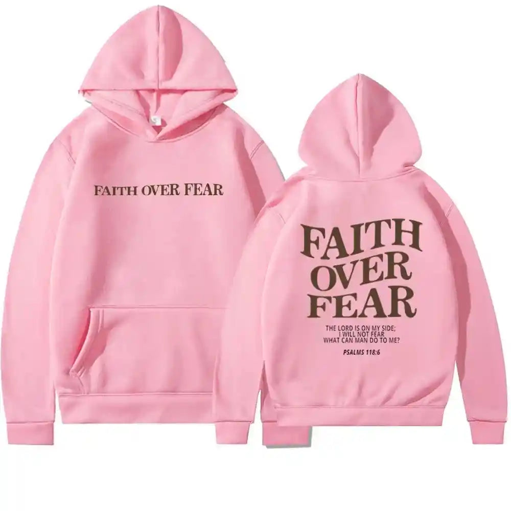 BC Faith Over Fear Hoodies - Trendy Christian Sweatshirts