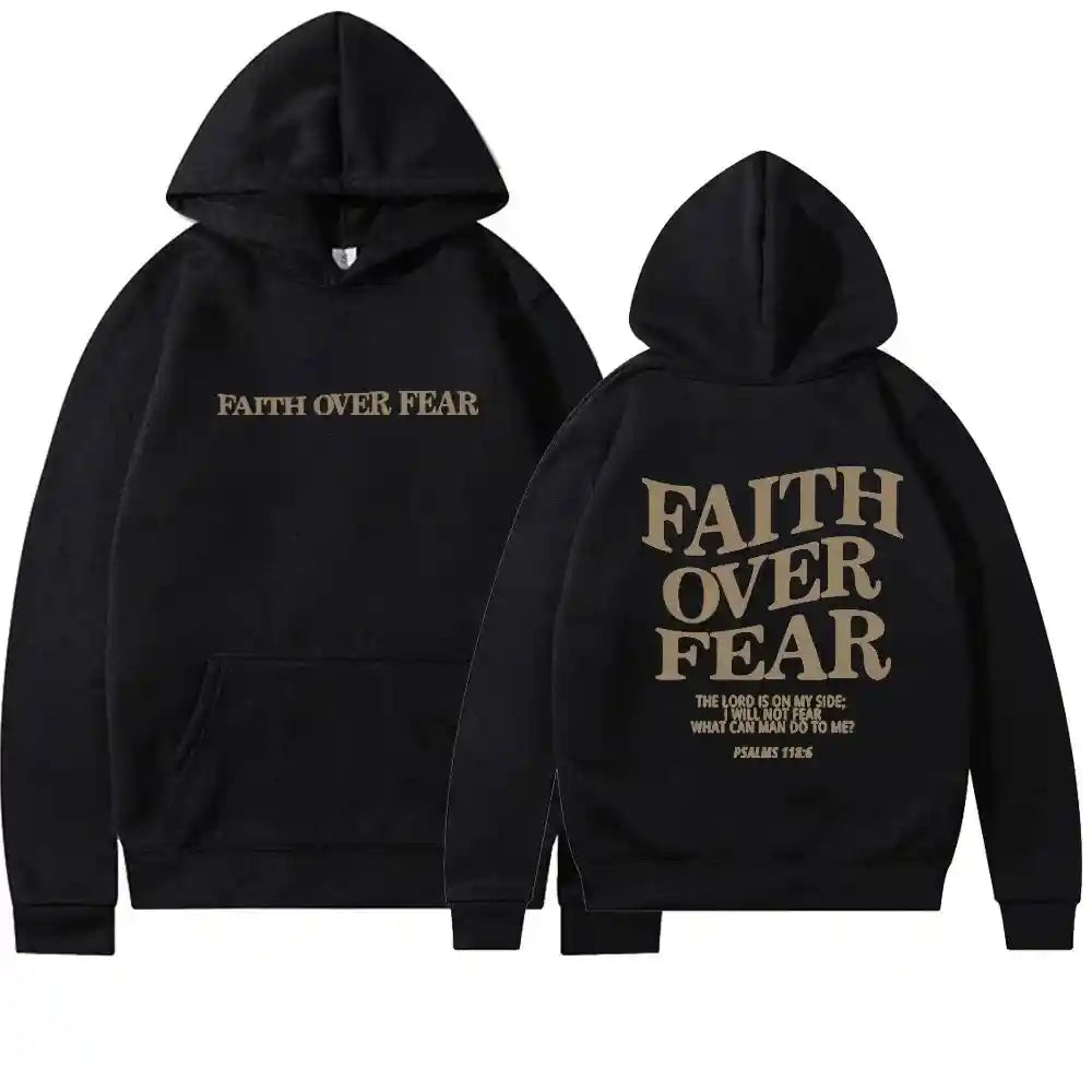 BC Faith Over Fear Hoodies - Trendy Christian Sweatshirts