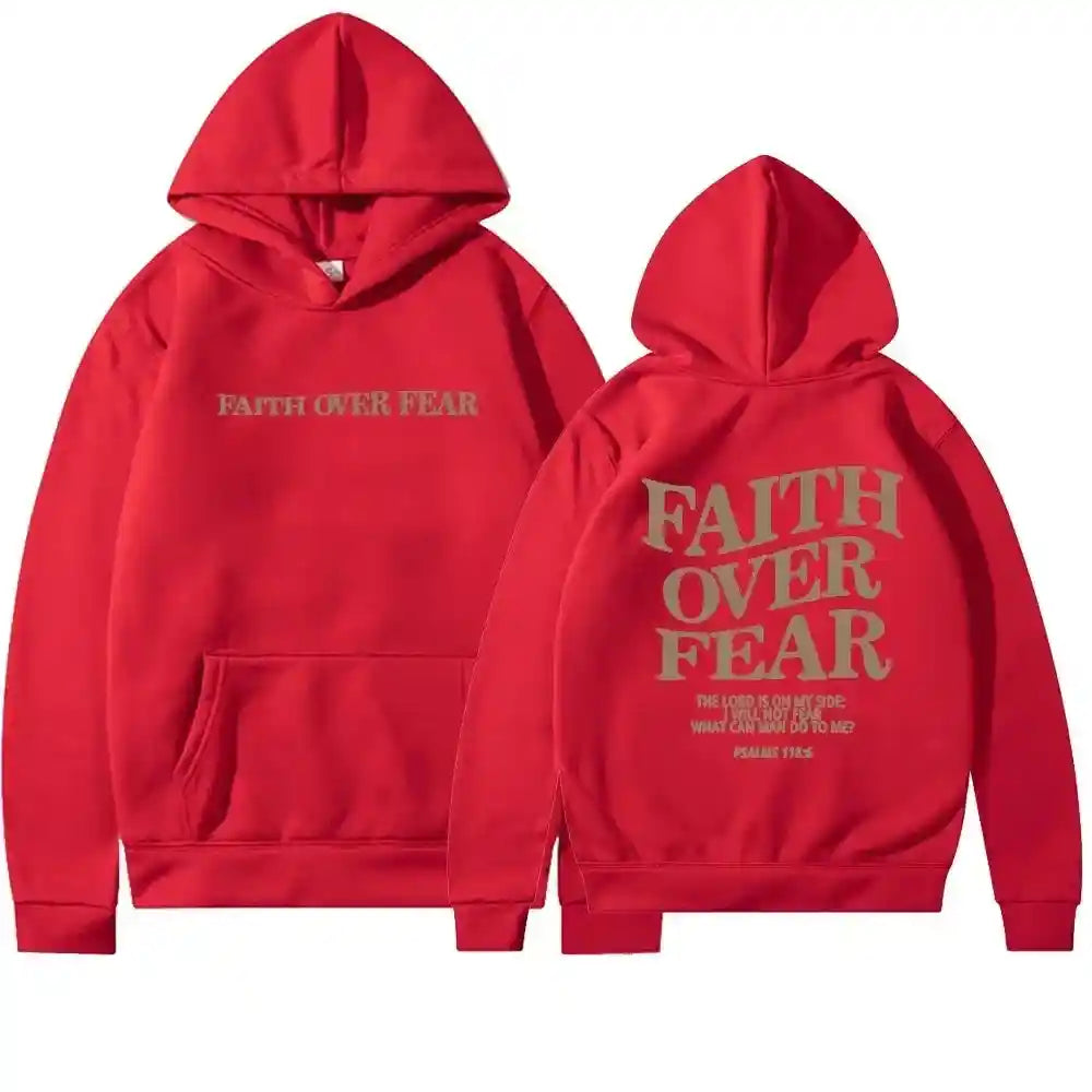 BC Faith Over Fear Hoodies - Trendy Christian Sweatshirts