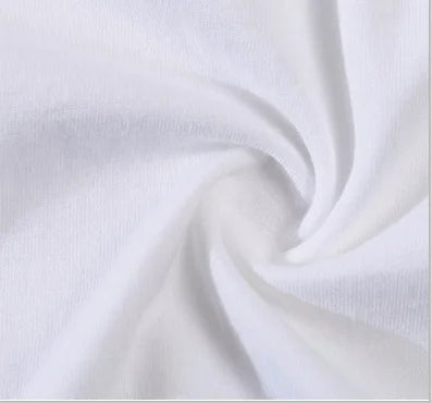 Close-up of soft white 100% cotton fabric used in Christian Women's Sweatshirt by Faith Apparel. High-quality breathable material.