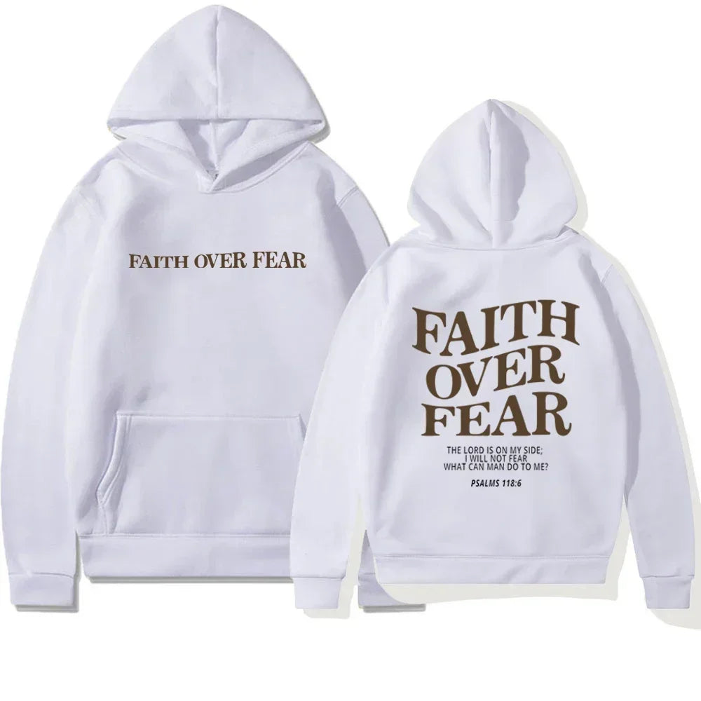 BC Faith Over Fear Hoodies - Trendy Christian Sweatshirts